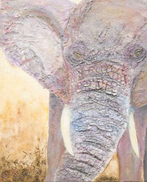 "Elefant" 50 x 60 Mixed Media, 410 Euro